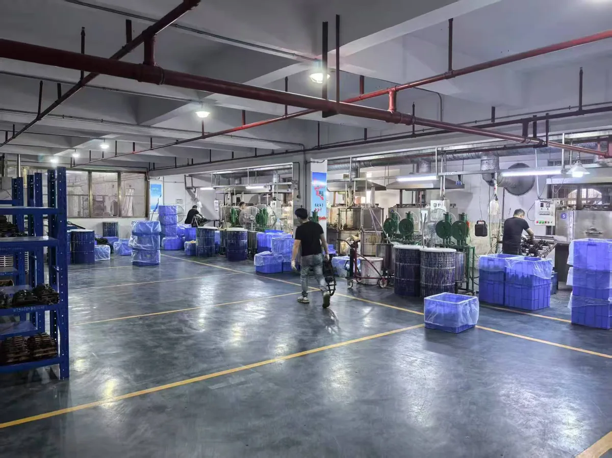 Vinyl workshop — wide-angle view with material cart